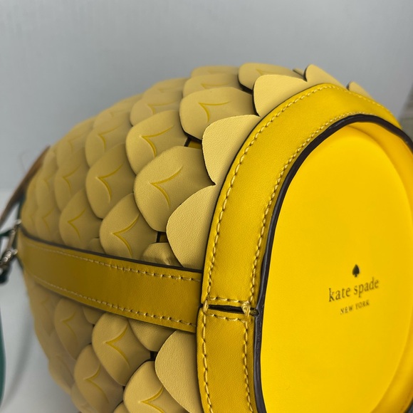 NWT Kate Spade New York Pineapple Pina Colada Bucket Crossbody Novelty Bag - Picture 11 of 15